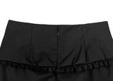 Herin Frill Pleated Midi Skirt