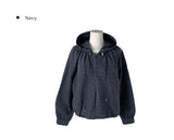 Luckwu Check Zip-Up Anorak Hood Windbreaker