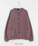 Resendy Pocket Button Cotton Cardigan