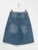 Melos Carpenter Denim Bermuda Pants
