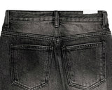 Kawa washed denim wide pants