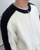 Oz Varsity Balloon Knit Zip Up