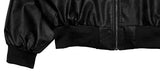 Midyu Leather Crop Blouson Jumper