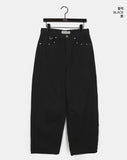 Benon Star Rivet Wide Cotton Pants