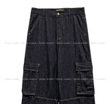 Abe Raw Stitch Cargo Denim Pants
