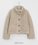 Lilf Fluffy High Neck Crop Jacket