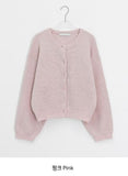 Himude Bokashi Color Round Knit Cardigan