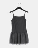 Niall Chiffon Tulle Tiered Layered Sleeveless One Piece