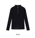 Kud Muscle Half Zip-Up ribbed Knit