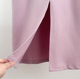 Lumie Banding Slit H-Line Long Skirt