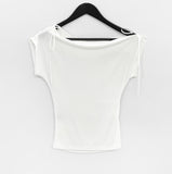 Lecha Ribbon Off-Sleeved T-Shirt