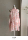 Rabbi Toile Chiffon Off-Shoulder Mini One Piece