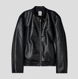Kent western buckle leather jacket
