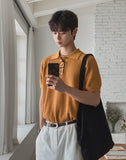 Cornell Waffle Collar Short Sleeve Knit