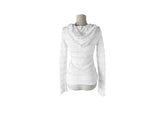 Keusi Rose See-through Lace Hood Zip-Up