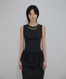 Layered Lace Frill Sleeveless
