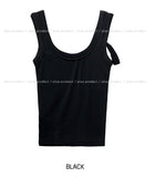 Amiri strap ribbed U-neck sleeveless