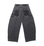 Dianne Curved Cargo Denim Pants