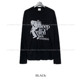 Deep press ribbed warm t