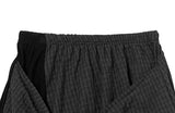 Tujeu Check Wrap String Layered Skirt