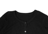 Steen Basic Long Sleeve Round Knit Cardigan