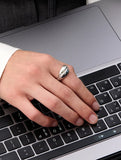 Plump Twist Silver Ring