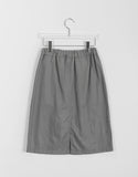 Venta Pocket Nylon Banding Midi Skirt