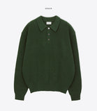 Pain Washable Collar Knit