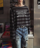 [LAN ARCHIVE] Lettering Stripe Knit