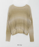 Chmero Gradation See-Through Crop Knit