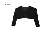 Luko Cable V Crop Cardigan