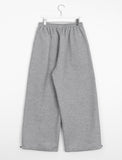 Unoki banding string brushed jogger pants