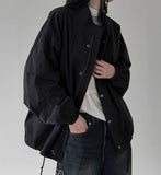 Loose-fit cotton safari jumper