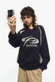 Schema Raglan Incision Sweatshirt
