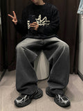 Times Three Stripe Balloon Denim Pants