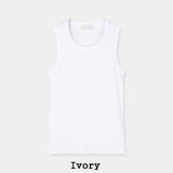 Pain Cut Ribbed Muscle Fit Sleeveless Top