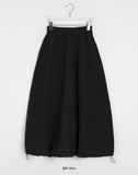 Loile Nylon String Banding Balloon Long Skirt