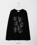 Rich Rabbit Printed Over Long Sleeve Tee