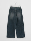 Kimelo Washing Denim Wide Pants