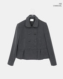Doona Shirring Double Button Jacket