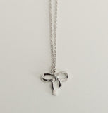 Choed Silver Ribbon Necklace