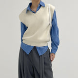 [INC MADE] Bellou V-neck Knit Vest