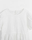 Lingo Lace Ribbon Shirring Blouse
