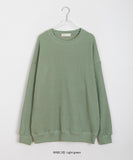 [unisex] Hakkui round over knit sweatshirt