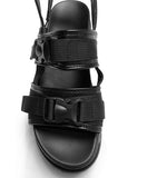 Lou Two Buckle Strap Whole Heel Sandal