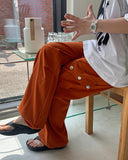 [unisex] Kepole Semi Bootscut Color Cargo Pants