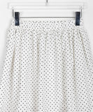 Marson dot flare layered mini skirt
