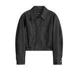 Washed double pocket crop blouson