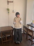 [BAONHAUS] Sosolo Cotton Tiered Layered Banding Skirt Pants