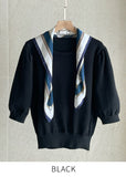 [Scarf set] Bersi Basic Half Knit